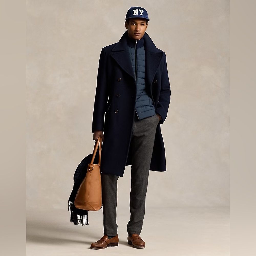 Polo Soft Tailored Wool-Blend Topcoat 44R
